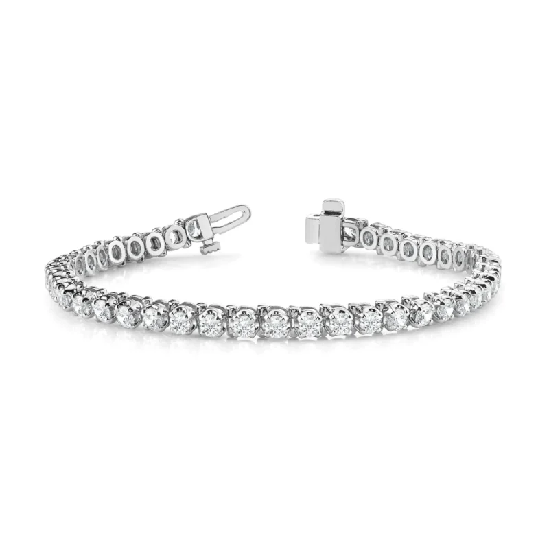 Diamond Bracelet In Line Prong Set F VS Diamonds #70024