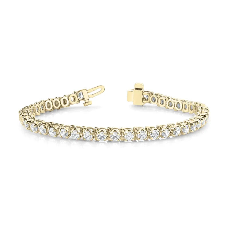 Diamond Bracelet In Line Prong Set F VS Diamonds #70024
