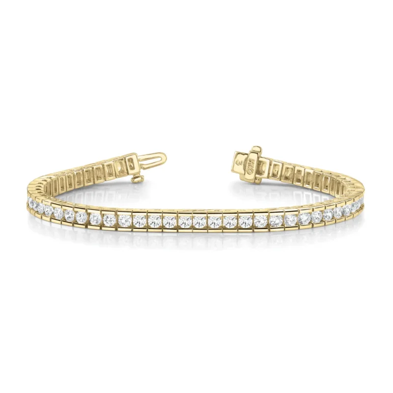 Diamond Bracelet In Line Channel Set F VS Diamonds #70025