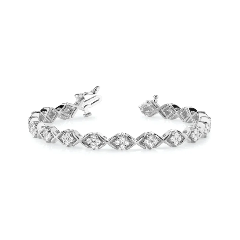 Diamond Bracelet In Line XO G SI Diamonds #70044