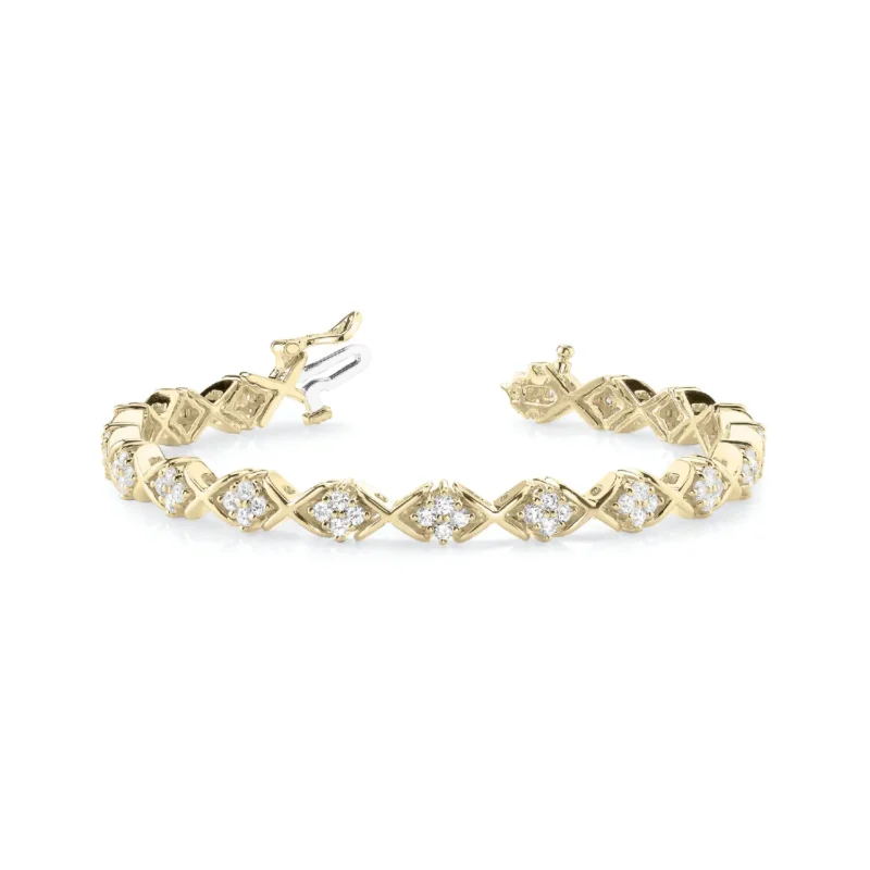 Diamond Bracelet In Line XO G SI Diamonds #70044