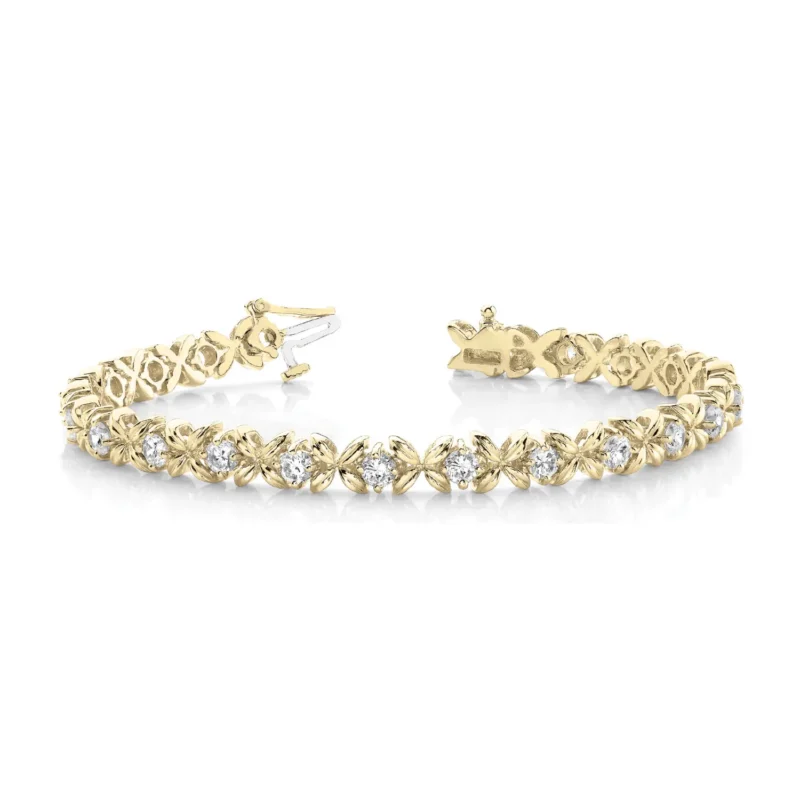 Diamond Bracelet In Line XO G SI Diamonds #70055