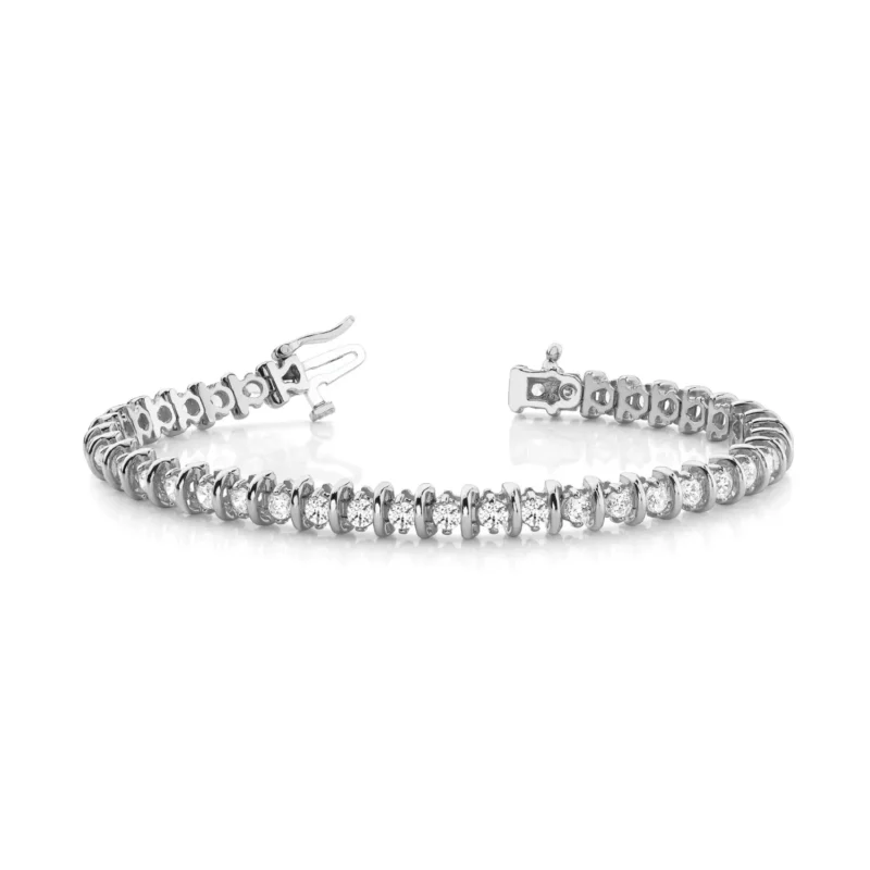 Diamond Bracelet In Line Bar Set G SI Diamonds #70083