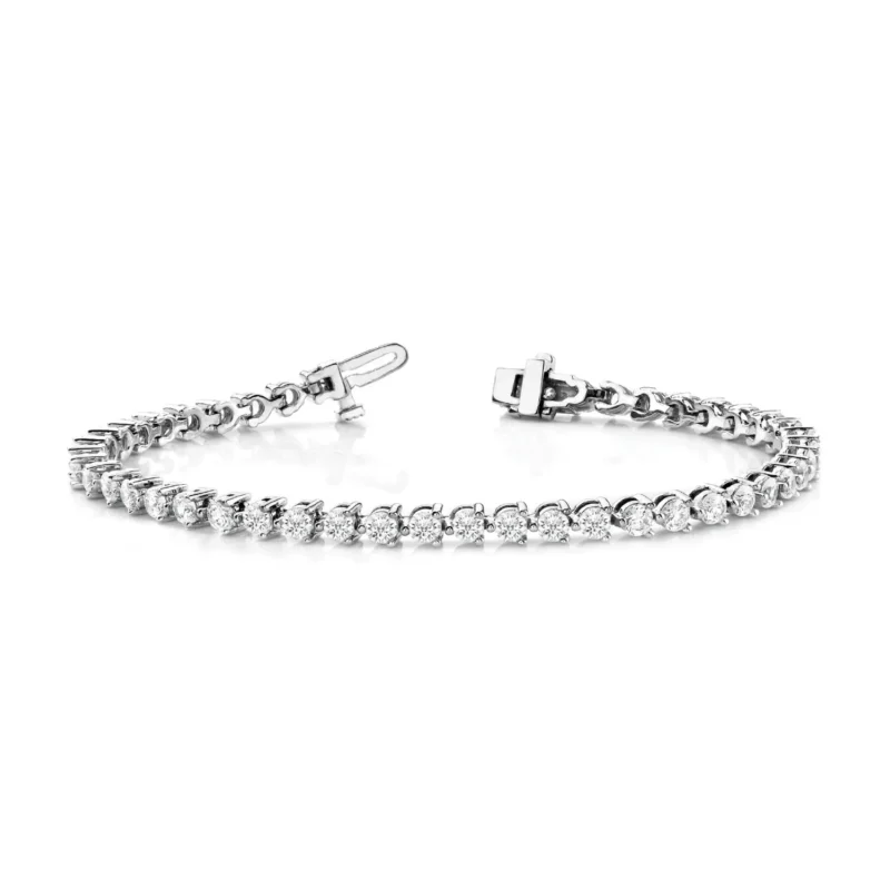 Diamond Bracelet In Line Prong Set G SI Diamonds