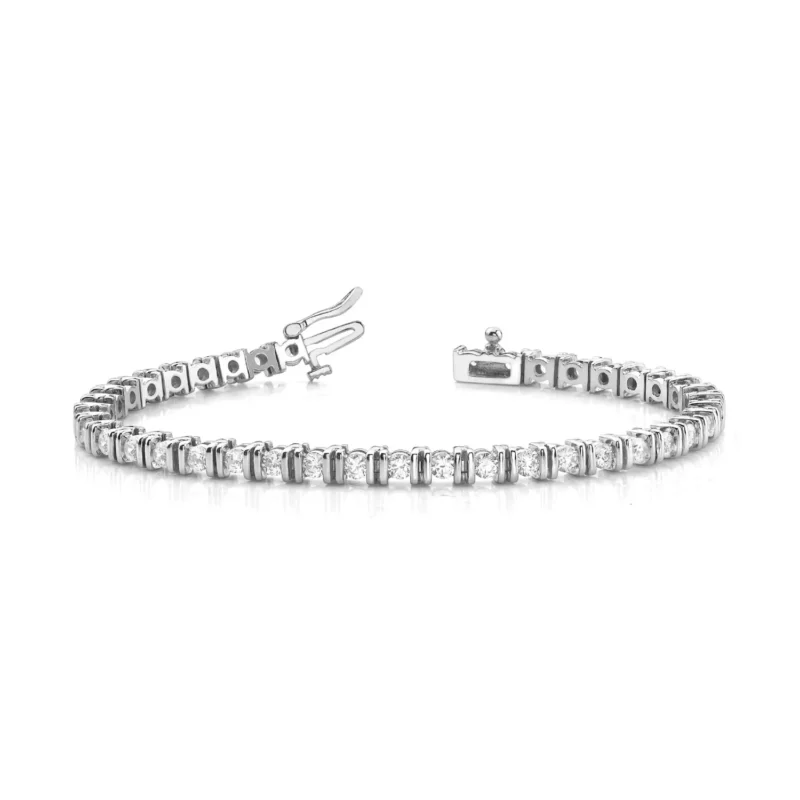 Diamond Bracelet In Line Bar Set G SI Diamonds #70152