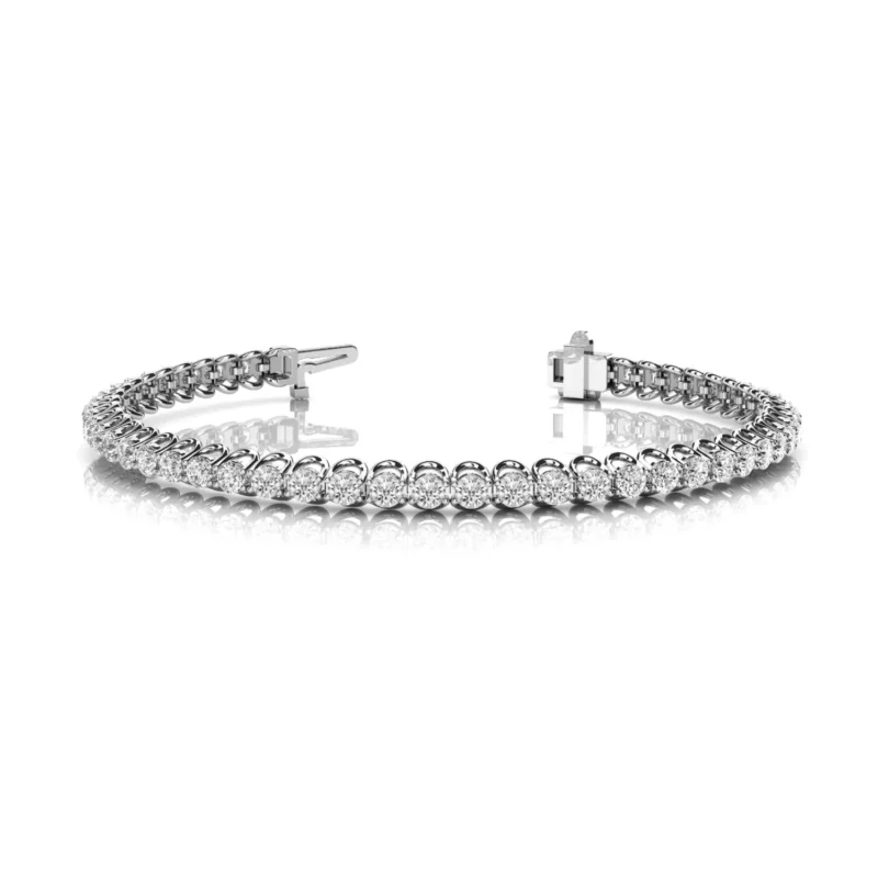 Diamond Bracelet In Line Prong Set G SI Diamonds #70217