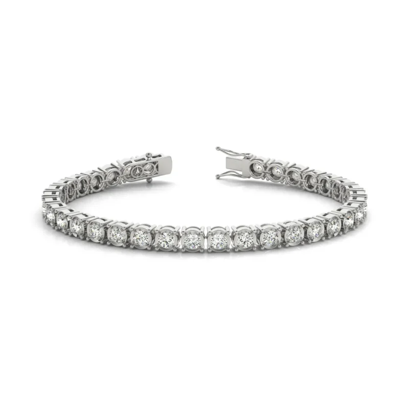 Diamond Bracelet In Line Prong Set Illusion G SI Diamonds #70486