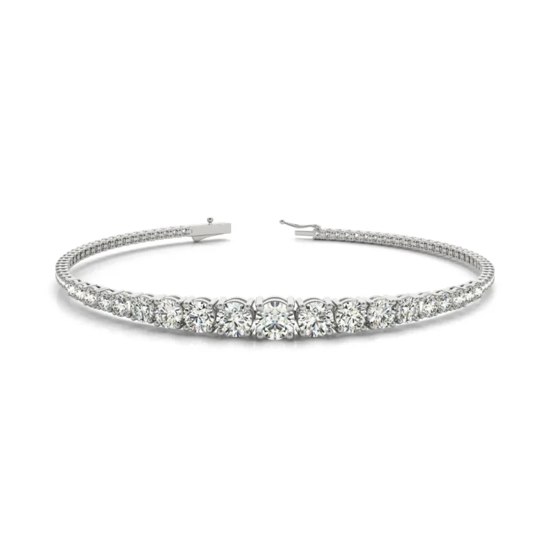 Diamond Bracelet In Line Prong Set Fashion G SI Diamonds #70508