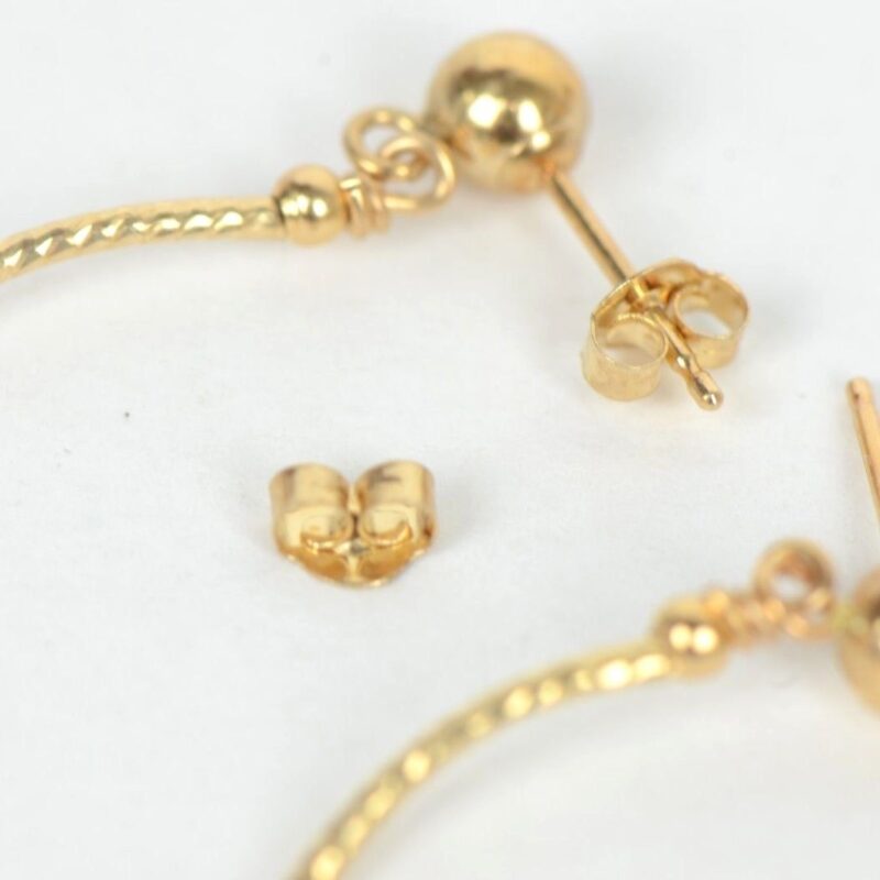 14k Gold Onyx Stone 3pcs Set Necklace Bracelet Earrings