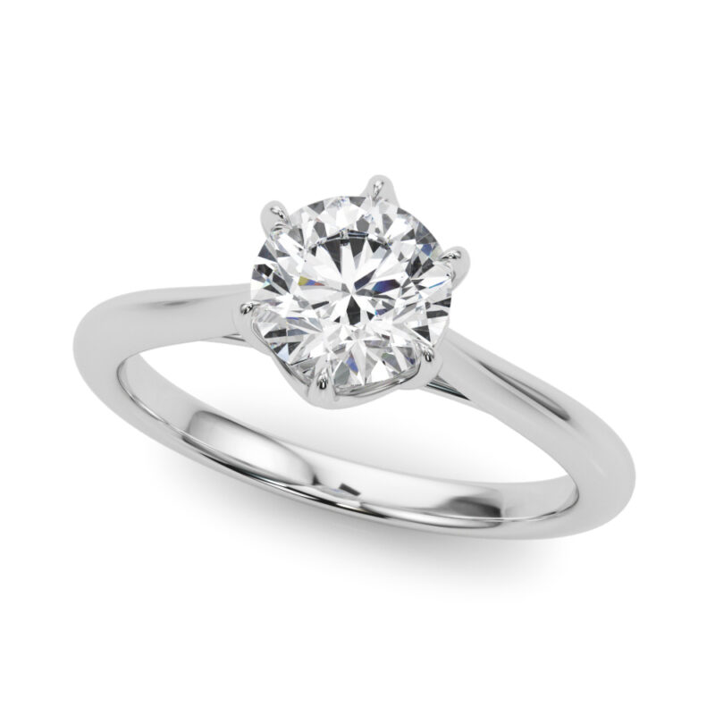 Solitaire Engagement Ring Rounds Lab Diamond