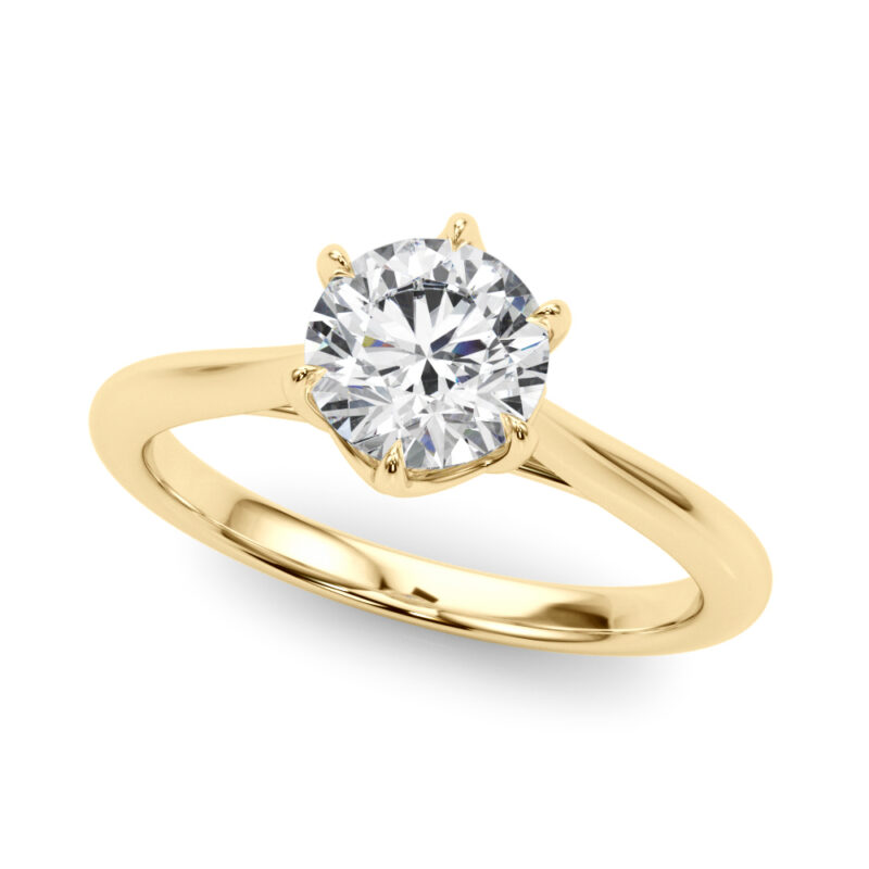 Solitaire Engagement Ring Rounds Lab Diamond