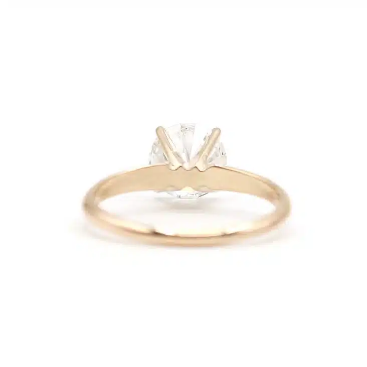 Elegant 2 ct tw Lab Diamond Solitaire Ring – 14K Solid Gold - Image 4