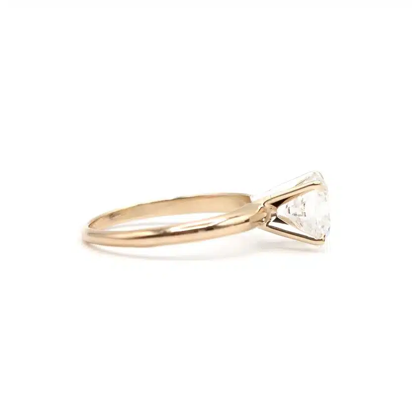 Elegant 2 ct tw Lab Diamond Solitaire Ring – 14K Solid Gold - Image 5