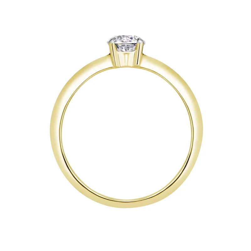 14K Gold Ring with 0.51 ct Lab-Created Diamond