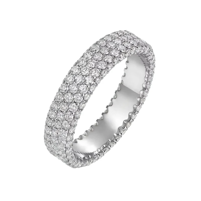 1.51 Carat Lab-Created Diamond Eternity Band – 108 Stones
