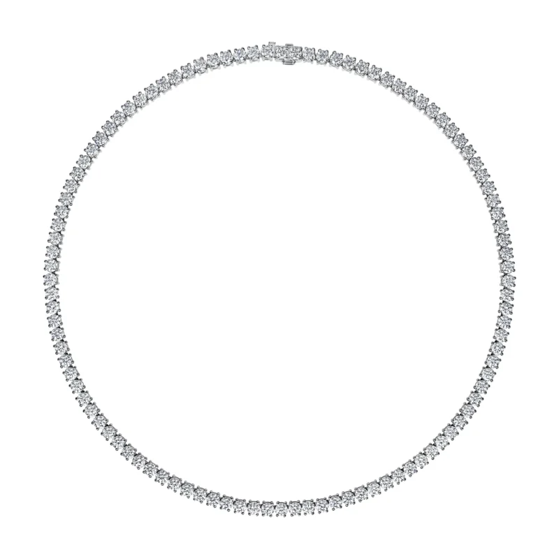 Luxury tennis necklace featuring 23.5 carats of lab-grown diamonds