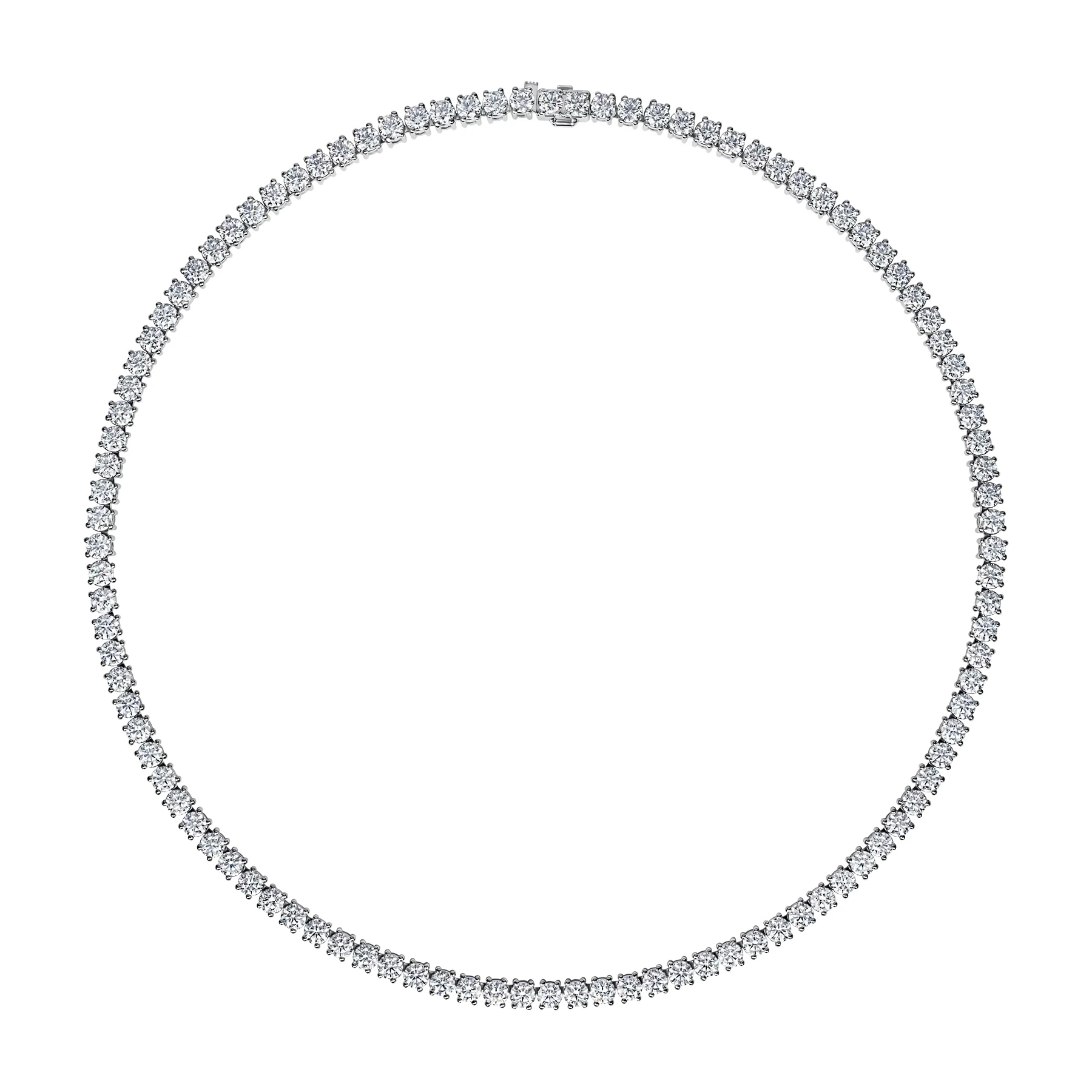 Luxury tennis necklace featuring 23.5 carats of lab-grown diamonds