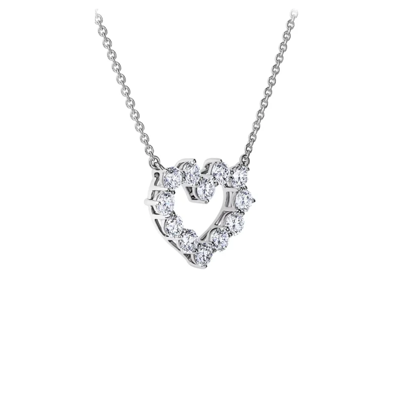 2.25 ct Lab Diamond Heart Pendant