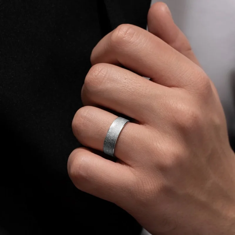 Platinum Matte Wedding Band – 950 Platinum, 4.8mm, Free Engraving