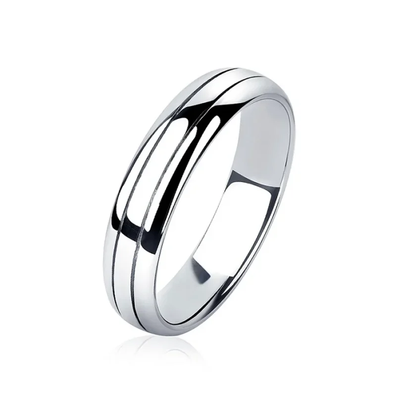 Platinum Men’s Ring with Black & White Diamonds – 950 Platinum, 1.56ct Total, Free Engraving