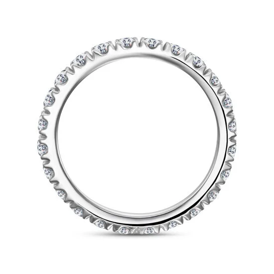 14K Gold Diamond Band Ring | 1.00 ct Lab-Grown Diamonds - Image 4