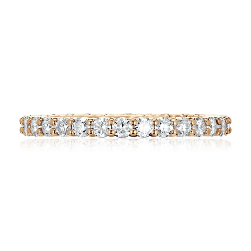 14K Yellow Gold Natural Diamond Eternity Ring 1.15 ct