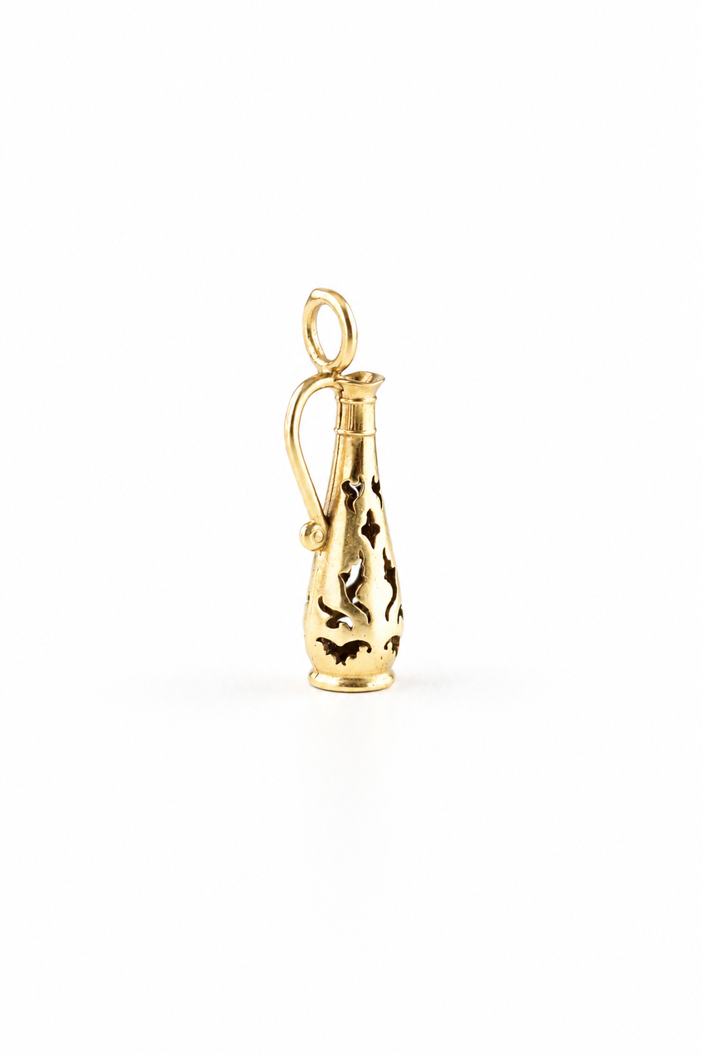 Handcrafted 18K Gold Kubachi Pitcher Pendant